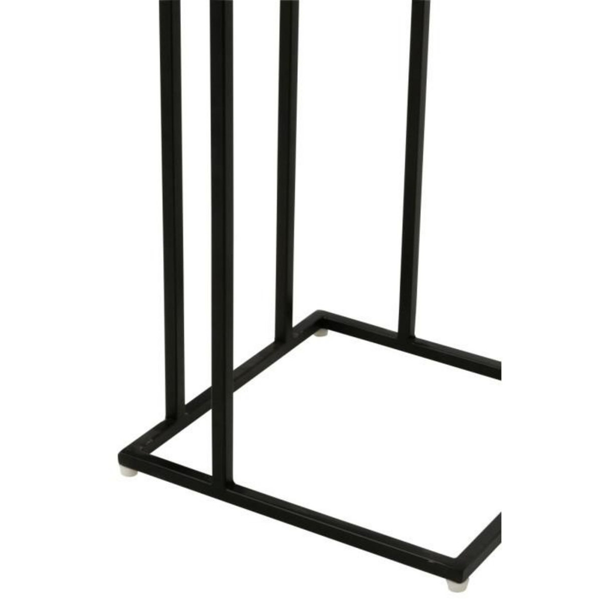 Paris Prix Table d'Appoint Carrée en Bois  Douglas  55cm Naturel & Bleu