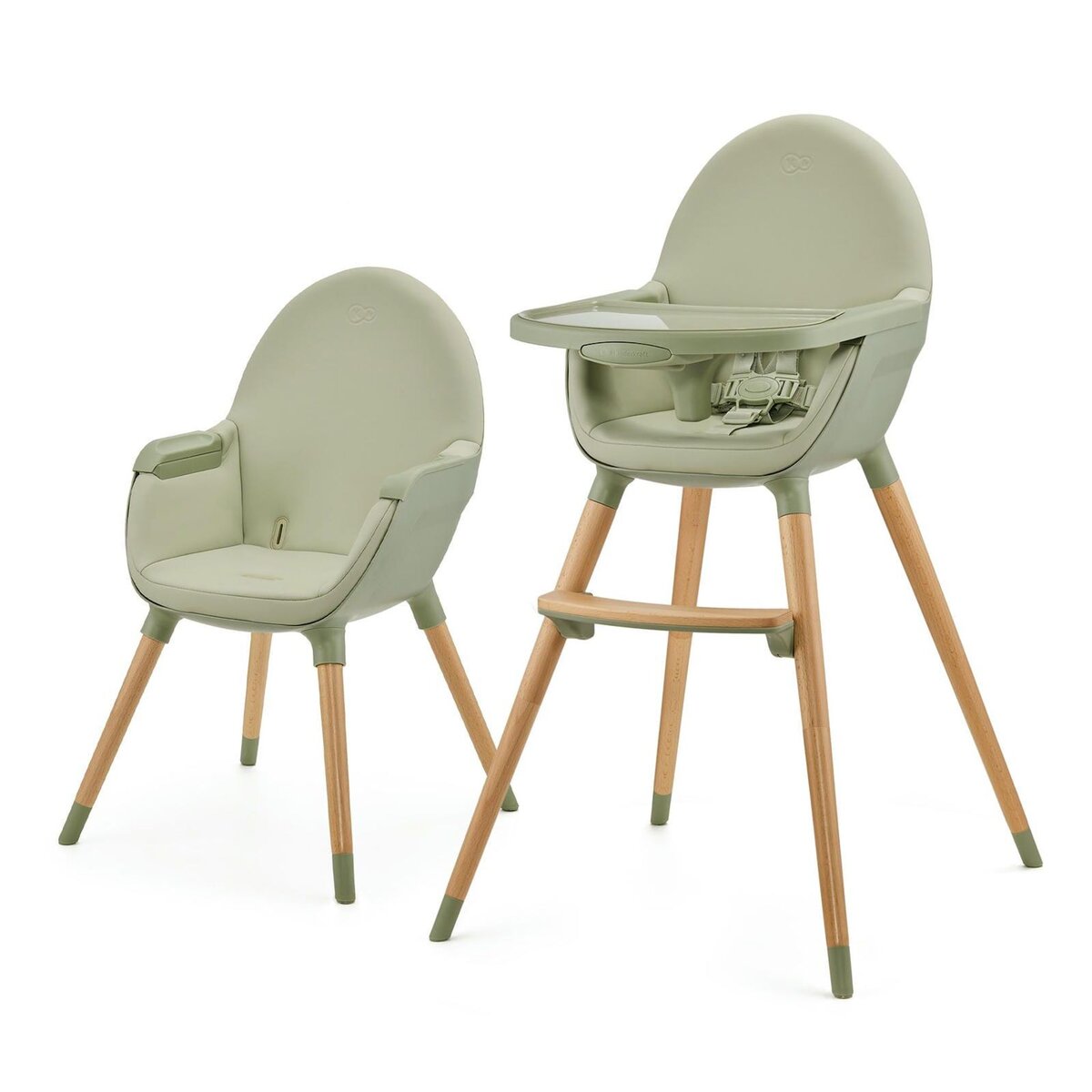 KINDERKRAFT Chaise haute 2en1 fini 2 pratique et confortable