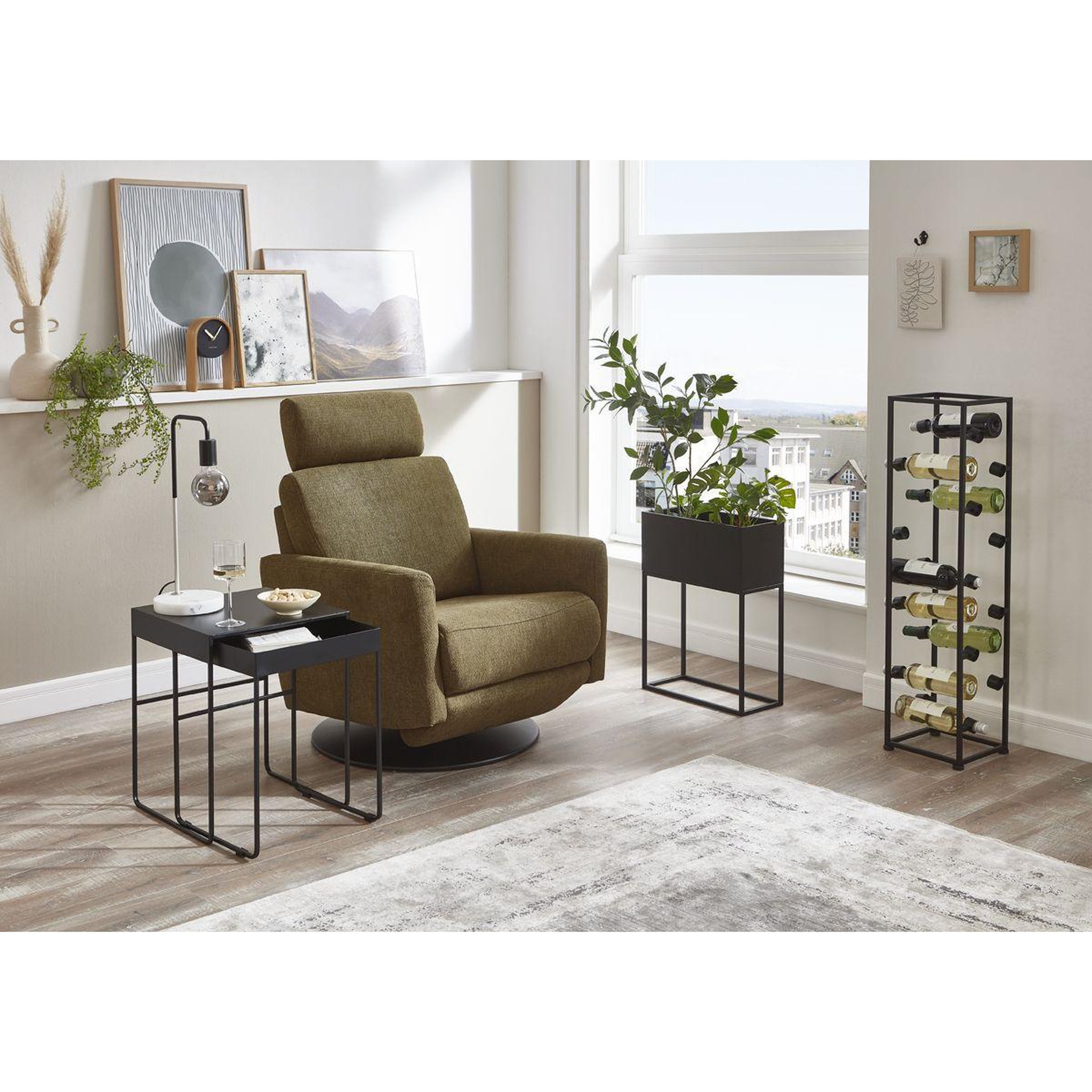 Voir la diapositive 6 : Paris Prix Lot de 2 tables d'appoint design  lirola  54cm noir