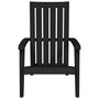 Voir la diapositive 3 : VIDAXL Chaise de jardin Adirondack noir polypropylene