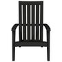 Voir la diapositive 3 : VIDAXL Chaise de jardin Adirondack noir polypropylene