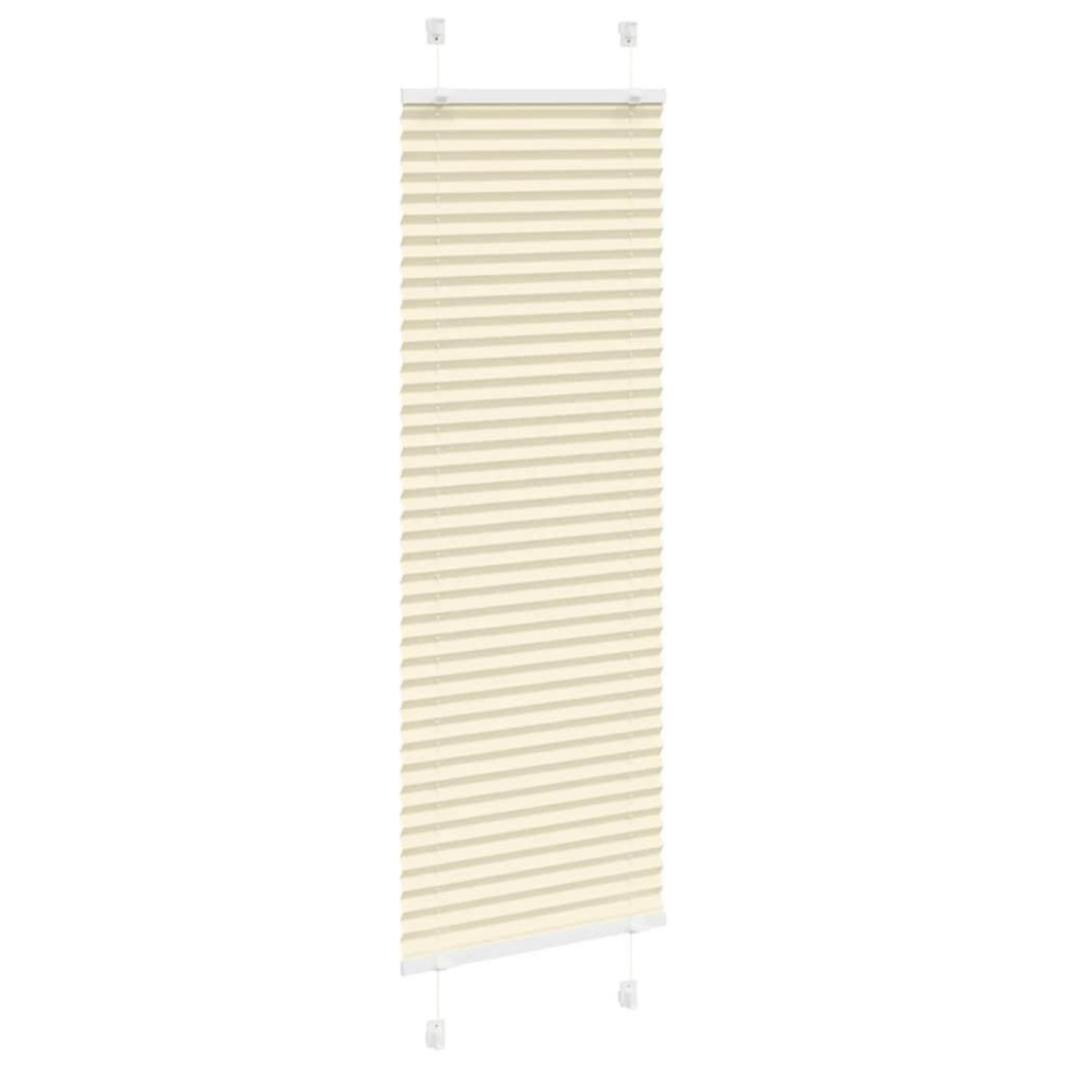 VIDAXL Store plisse creme 40x100 cm largeur du tissu 39,4 cm polyester