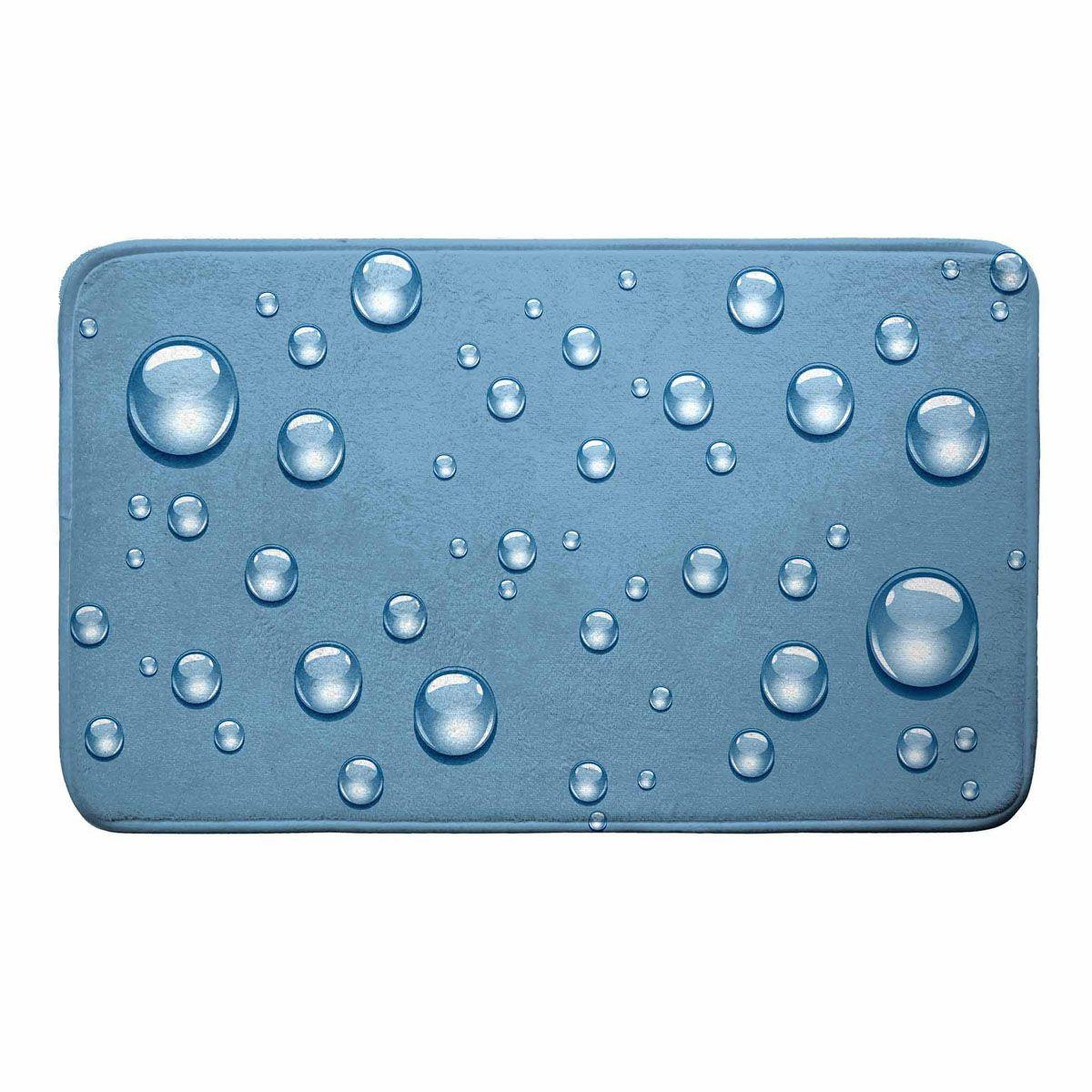 Voir la diapositive 1 : Douceur d'Intérieur Tapis de bain microfibre  bubble  45x75cm bleu