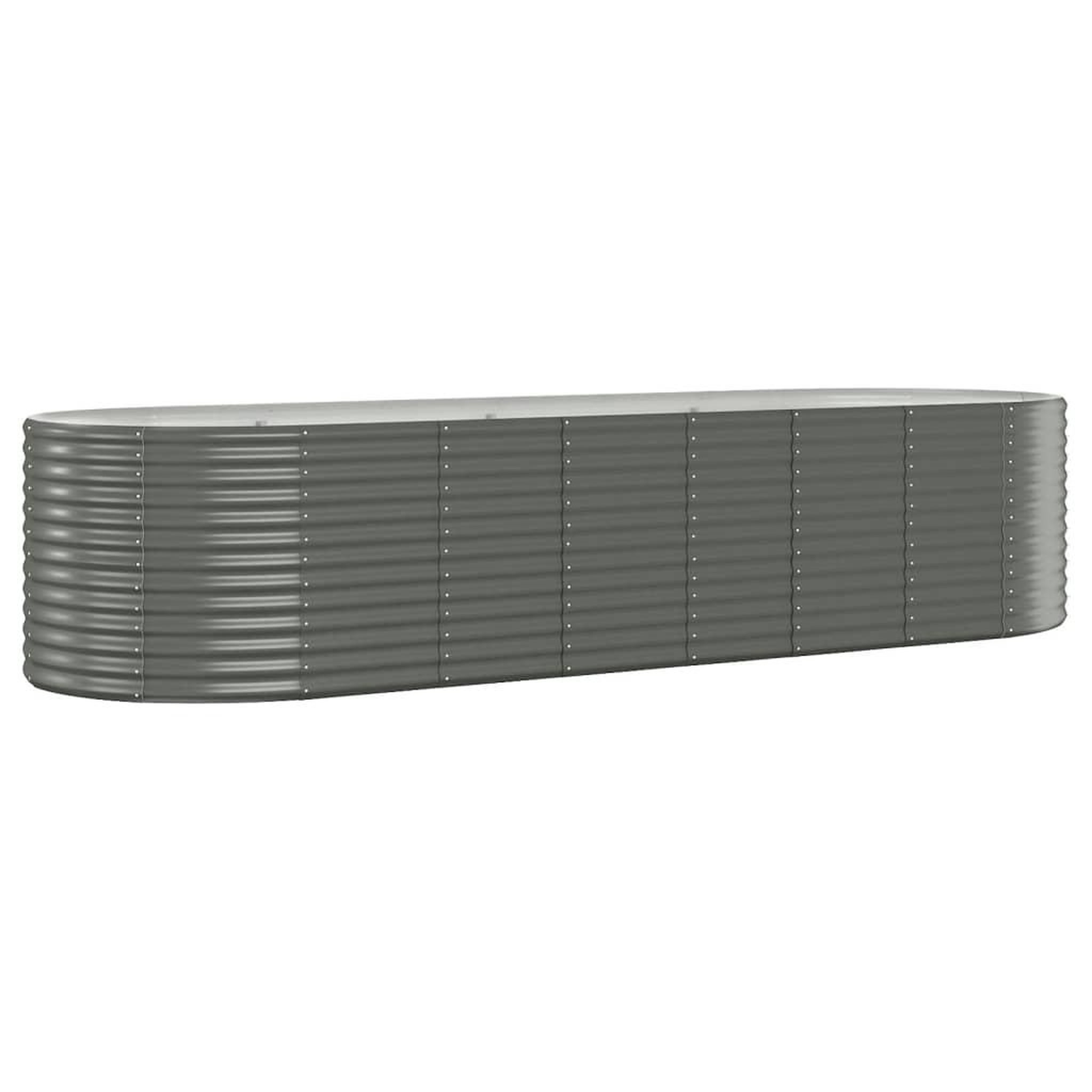 Voir la diapositive 2 : VIDAXL Lit sureleve de jardin Acier enduit de poudre 322x100x68cm gris