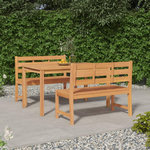 VIDAXL Ensemble a manger de jardin 3 pcs Bois de teck massif
