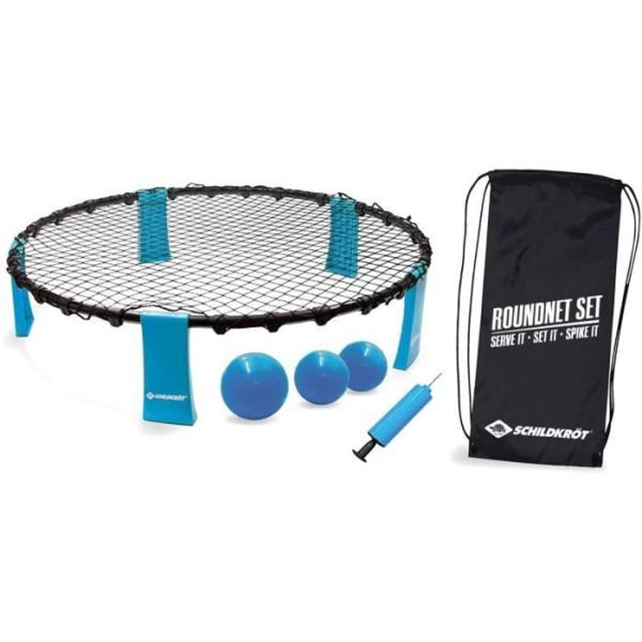 Voir la diapositive 1 : SCHILDKROT Jeu extérieur - Trampoline / ballon - SCHILDKRÖT - ROUNDNET SET