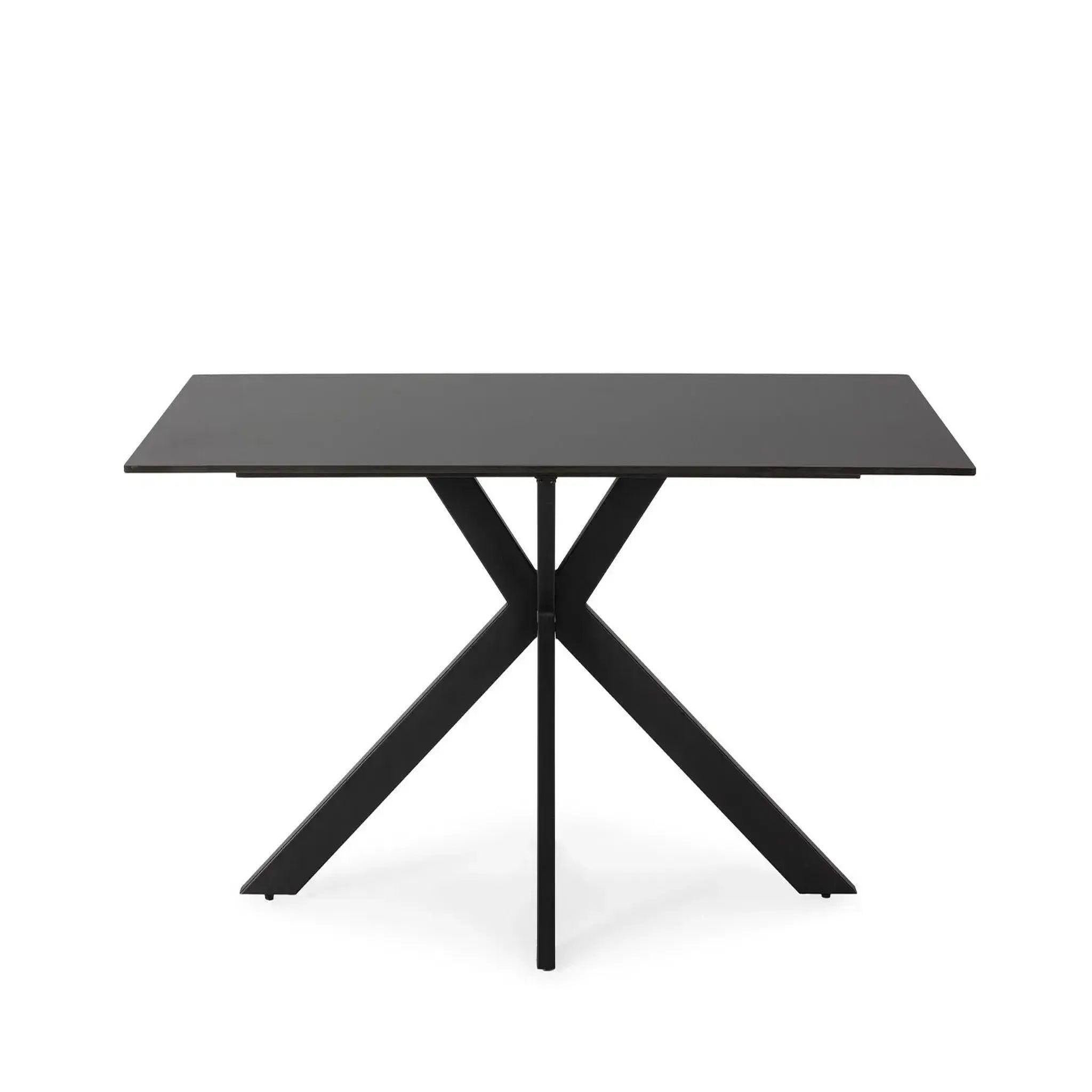 Voir la diapositive 1 : CASANOVA PARIS Rami - table à manger rectangulaire 180cmpieds en métal noir