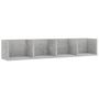 Voir la diapositive 2 : VIDAXL Etagere murale a CD Gris beton 100x18x18 cm Bois d'ingenierie