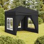 Voir la diapositive 1 : VIDAXL Tente de reception pliable avec parois Anthracite 2x2 m