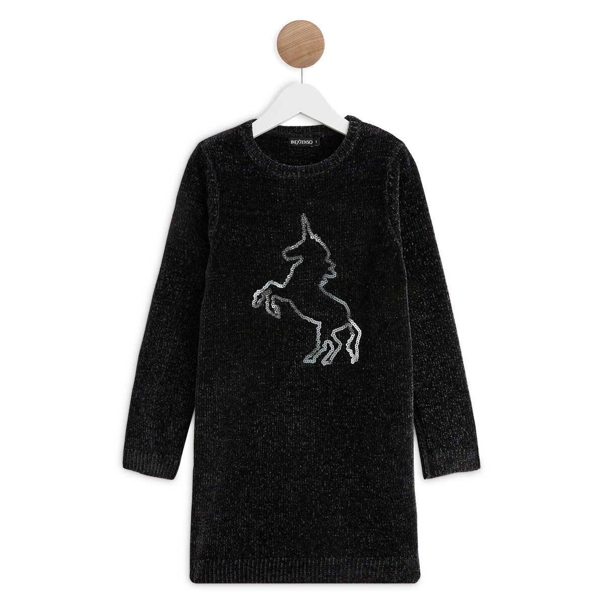 IN EXTENSO Robe tricot licorne fille