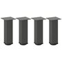 Voir la diapositive 2 : VIDAXL Pieds de table basse 4 pcs anthracite 42-44 cm acier