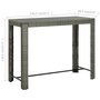 Voir la diapositive 6 : VIDAXL Table de bar de jardin Gris 140,5x60,5x110,5 cm Resine tressee