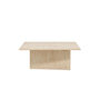 Voir la diapositive 2 : Paris Prix Table Basse Effet Traversin  Skagen  120cm Beige