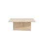 Voir la diapositive 2 : Paris Prix Table Basse Effet Traversin  Skagen  120cm Beige