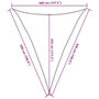 Voir la diapositive 6 : VIDAXL Voile d'ombrage 160 g/m^2 Vert clair 4x5x5 m PEHD