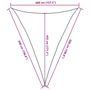 Voir la diapositive 6 : VIDAXL Voile d'ombrage 160 g/m^2 Vert clair 4x5x5 m PEHD