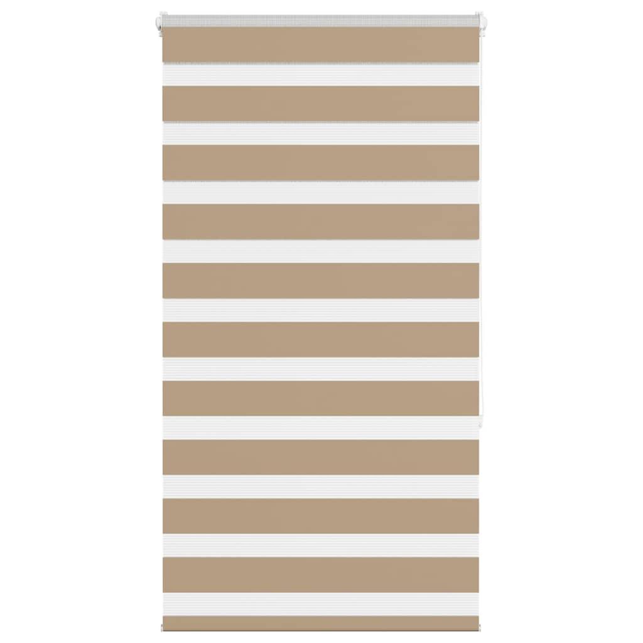 VIDAXL Store zebre marron sable largeur du tissu 75,9 cm polyester