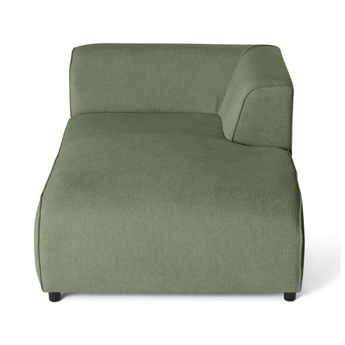 LISA DESIGN Suaro - module d'assise méridienne droit en tissu texturé