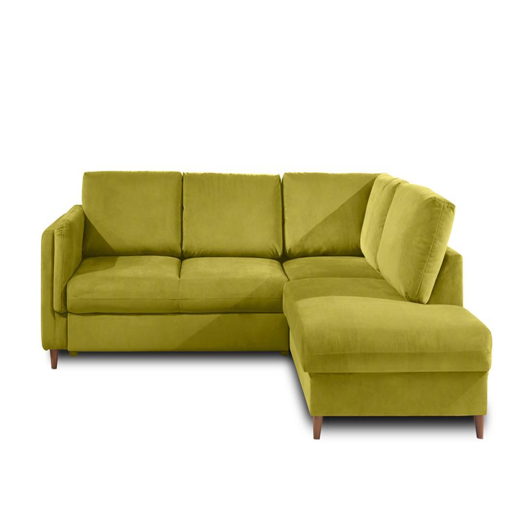 Voir la diapositive 6 : BEST MOBILIER Brooke - canapé d'angle droit - convertible - 5 places - en velours