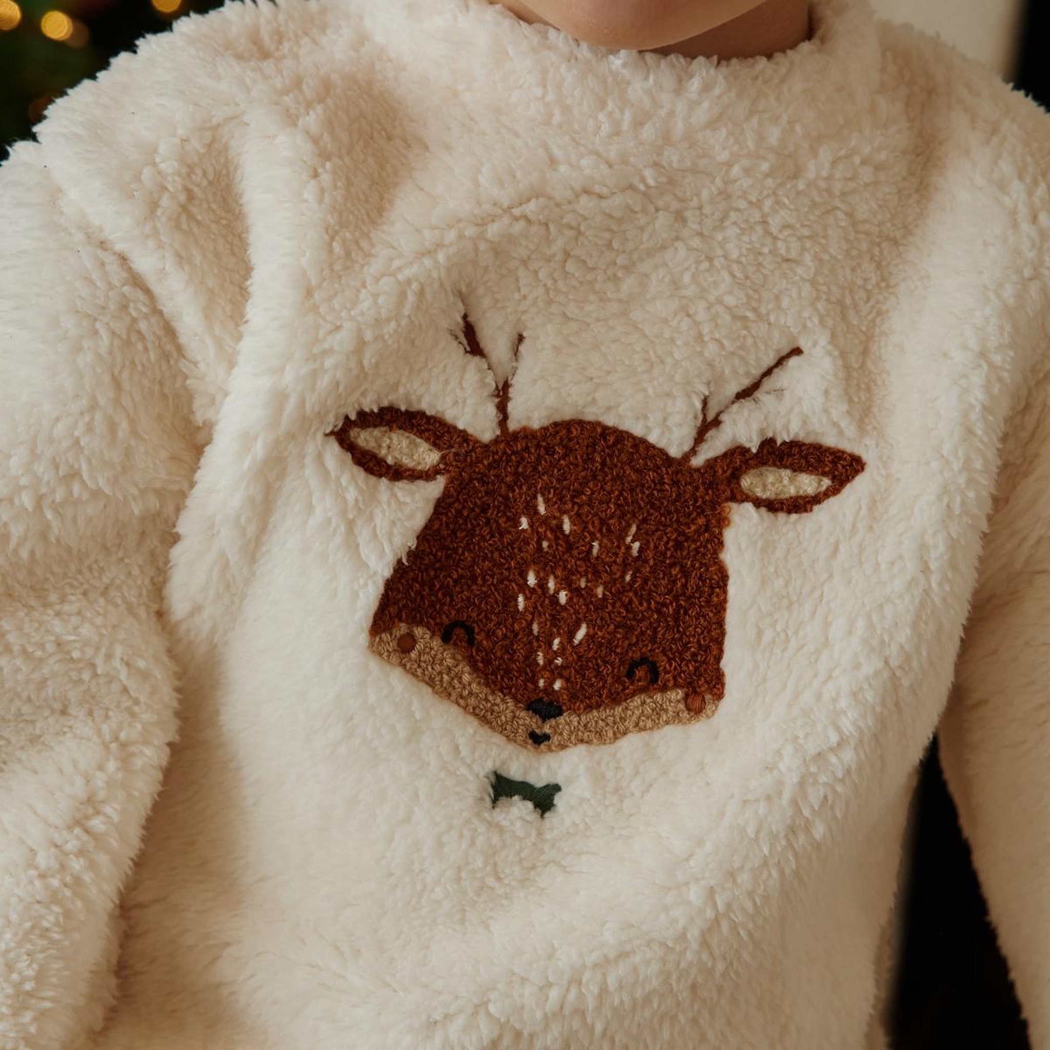 Voir la diapositive 5 : PETIT BEGUIN Sweat-shirt bébé en sherpa Oslo