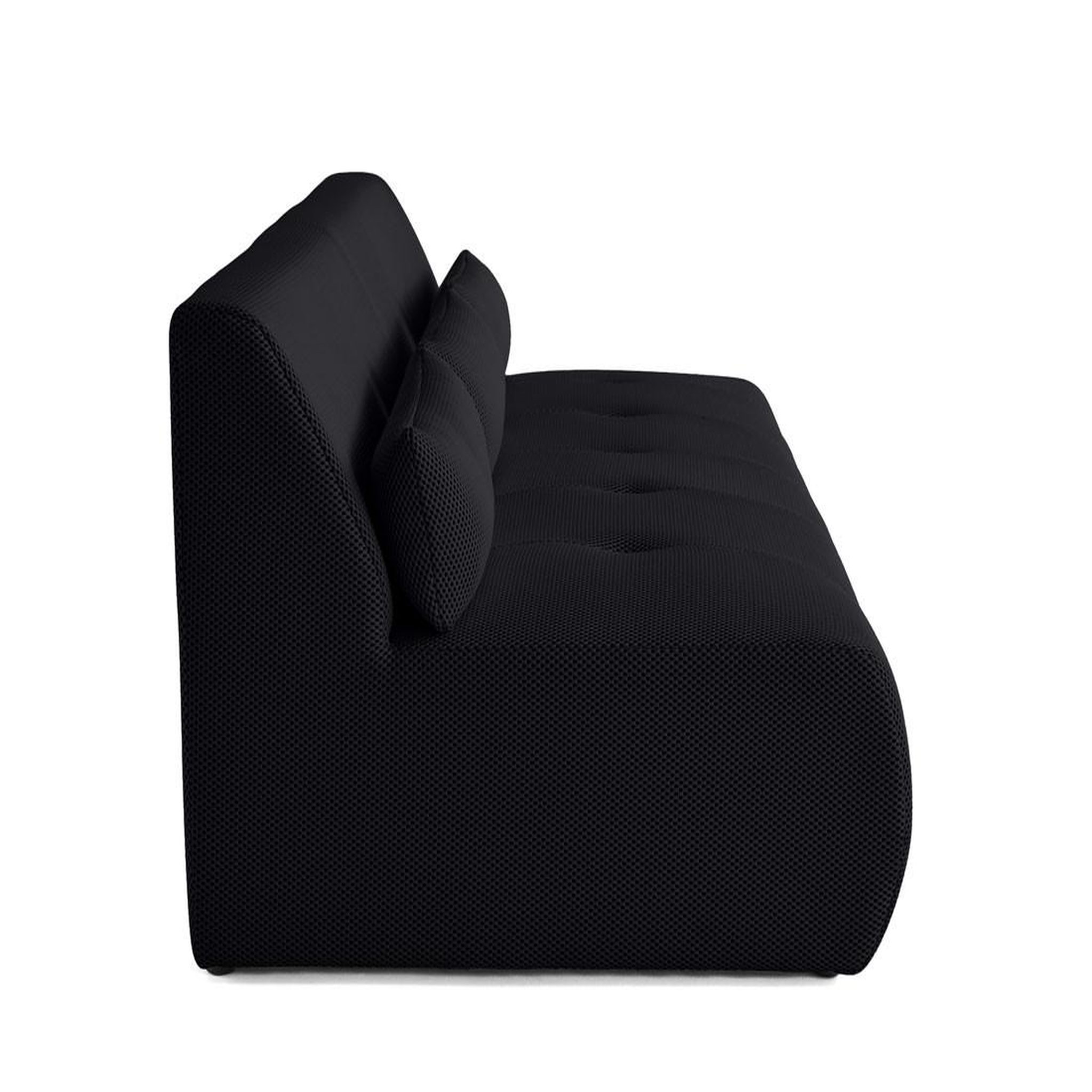 Voir la diapositive 3 : LISA DESIGN Onyx - canapé droit 3 places - en tissu mailles 3d