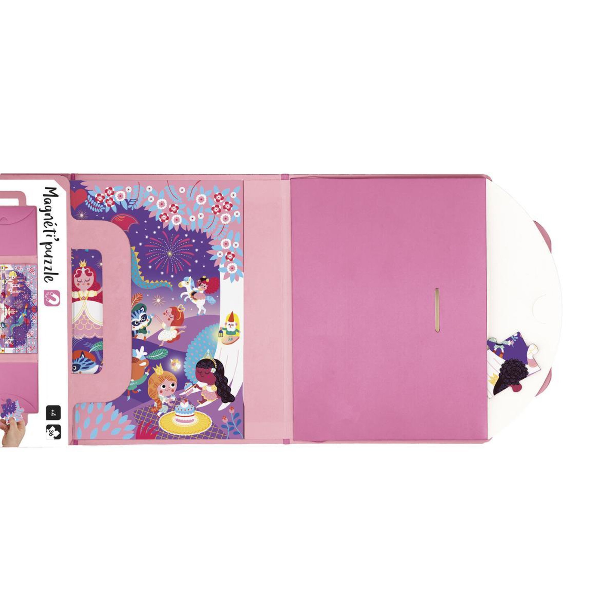 Voir la diapositive 2 : JANOD Magneti puzzle Princesses 36pcs