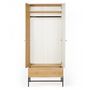 Voir la diapositive 5 : Paris Prix Armoire 2 Portes & 1 Tiroir  Flo  190cm Chêne & Blanc