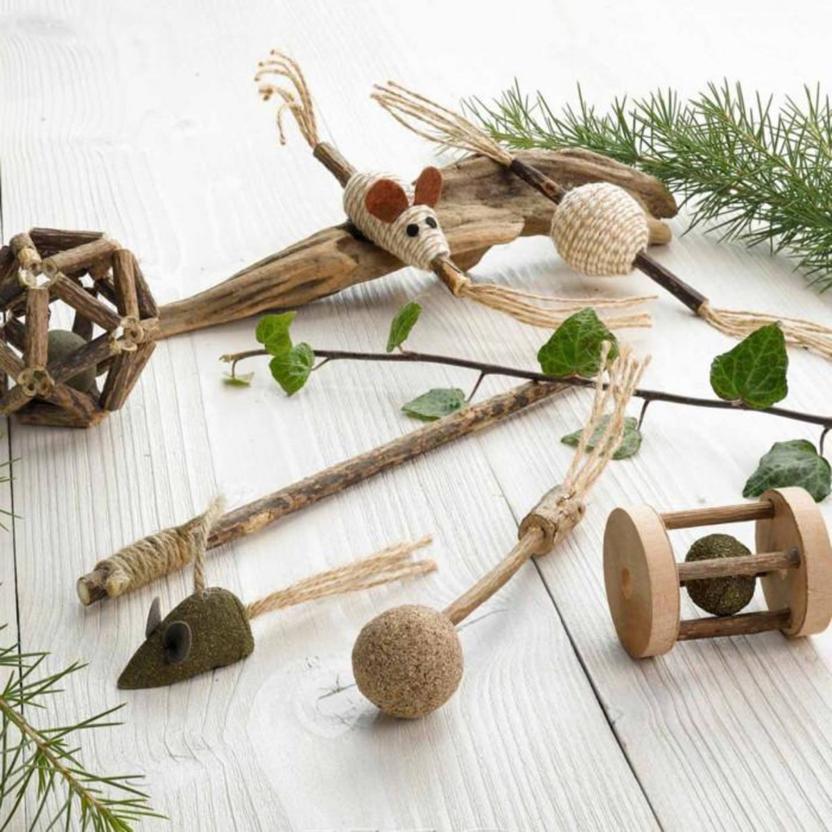 Paris Prix Jouet Souris pour Chat  Matatabi  12cm Naturel