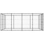 Voir la diapositive 3 : VIDAXL Chenil extérieur Acier 14,52 m²