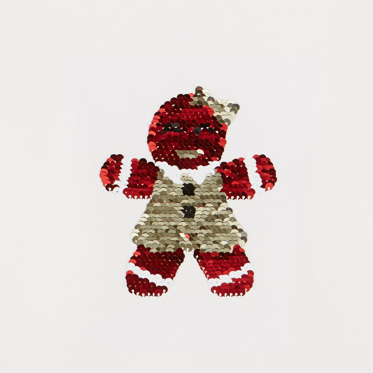 IN EXTENSO T-shirt manches longues à sequins réversibles fille