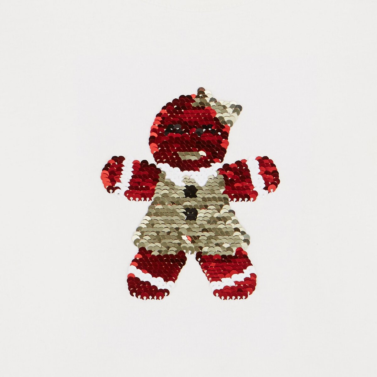 IN EXTENSO T-shirt manches longues à sequins réversibles fille