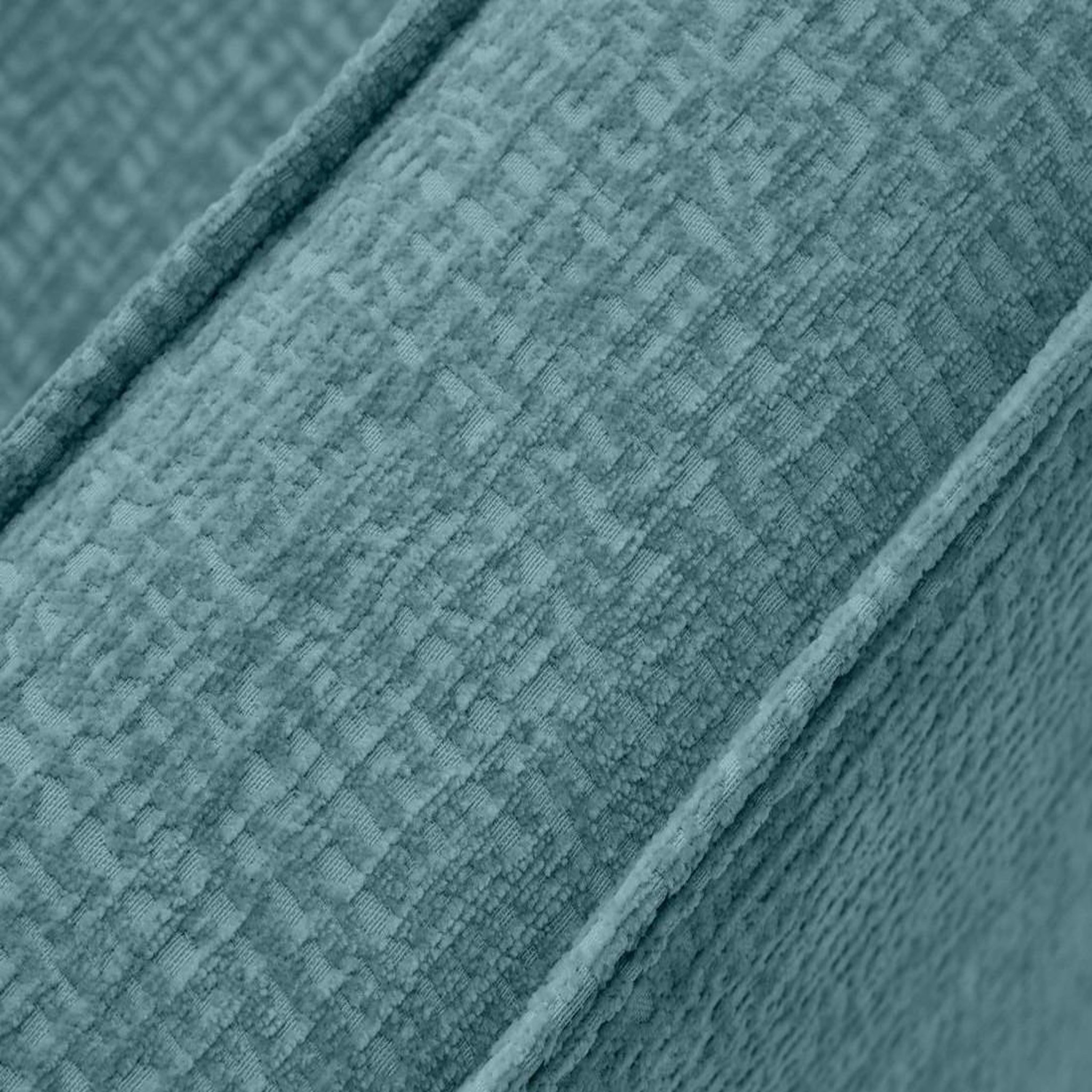 Voir la diapositive 6 : LISA DESIGN Jake - canapé panoramique d'angle gauche 7 places convertible avec coffre en tissu velours relief