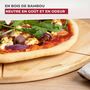 Voir la diapositive 5 : Fackelmann Planche à pizza avec rainures de coupe, Ø 32 cm