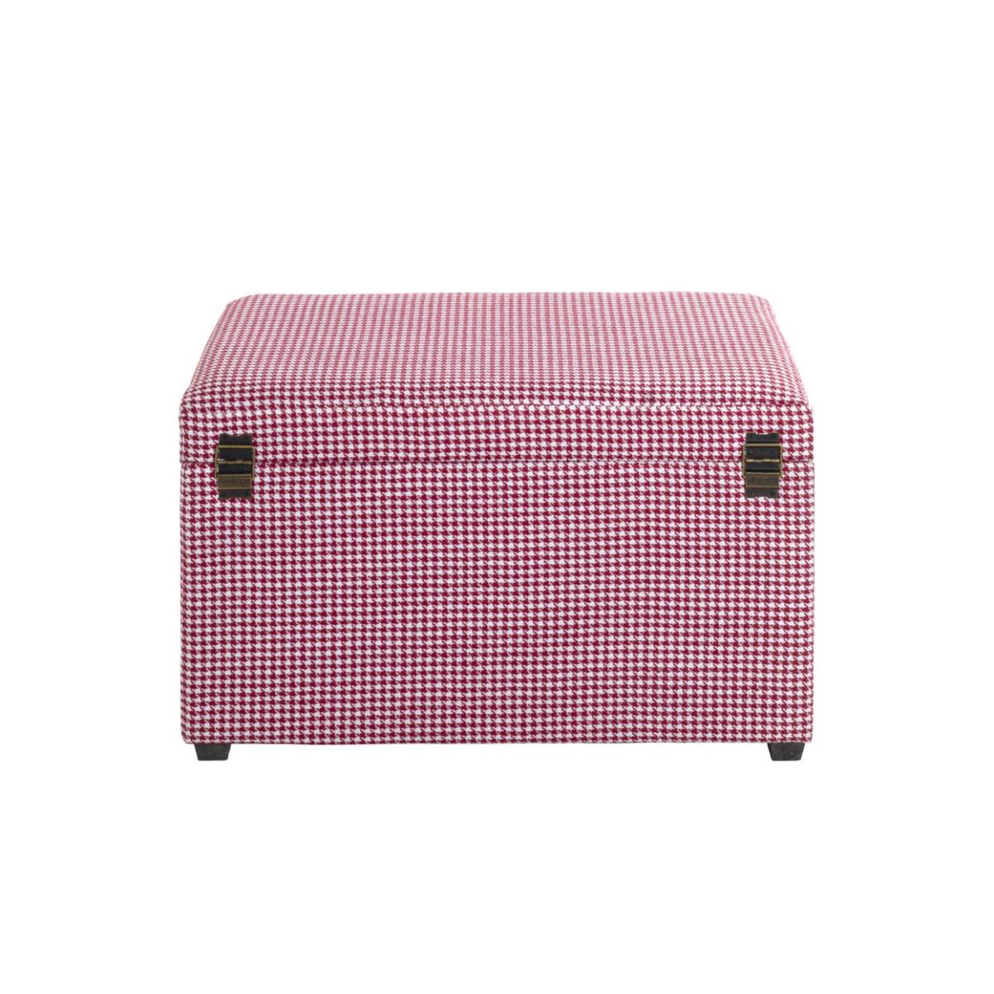 Voir la diapositive 4 : Paris Prix Coffre de rangement  aghana  65cm rose & blanc