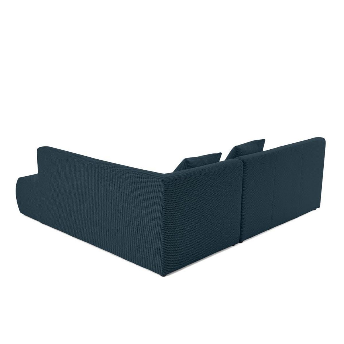 LISA DESIGN Onyx - canapé modulable d'angle droit 5 places - en tissu mailles 3d