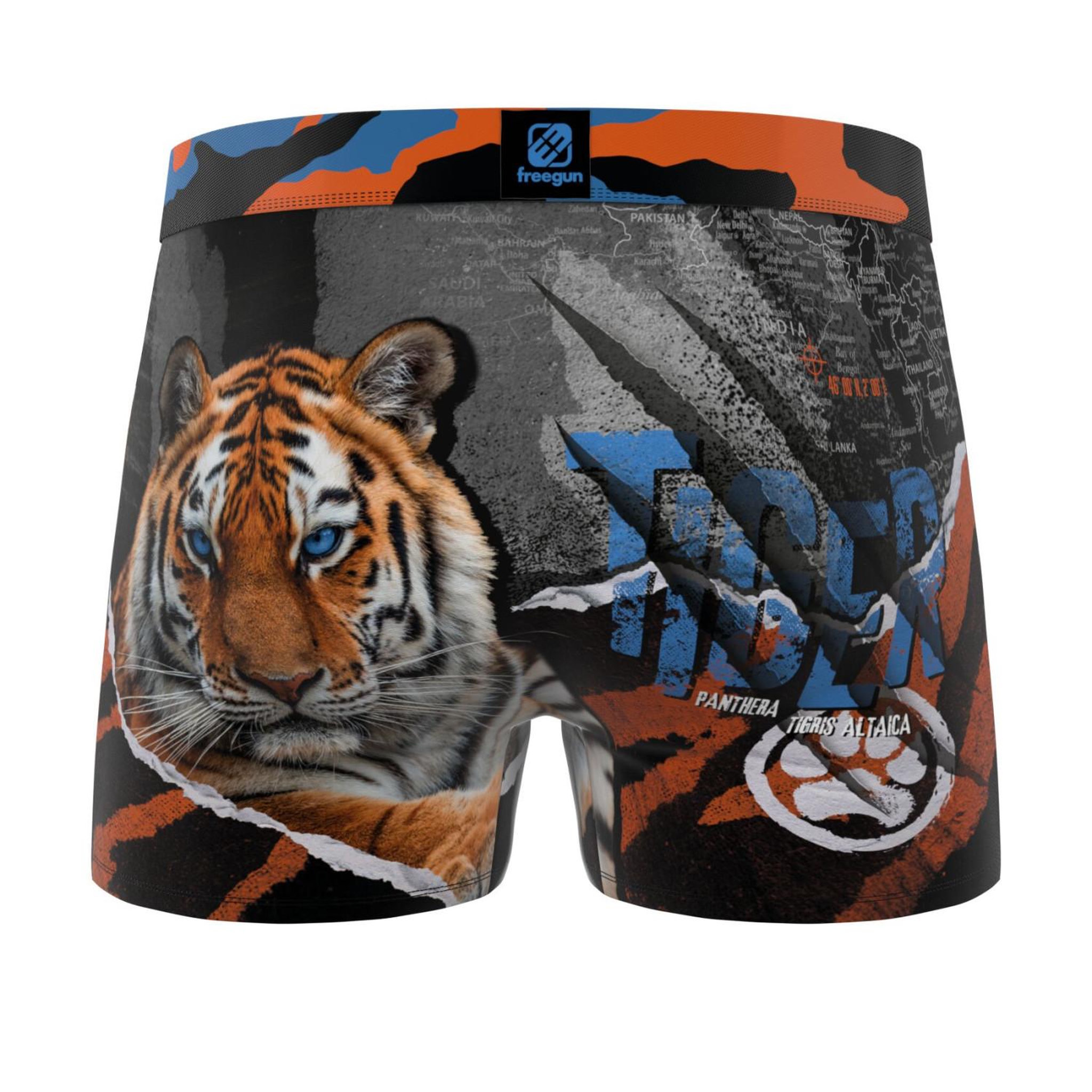 Voir la diapositive 6 : FREEGUN Lot de 3 boxers enfant Wild Animals