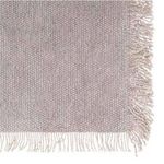ATMOSPHERA Nappe à franges - 100% coton. Coloris disponibles : Blanc, Rouge, Vert, Jaune, Beige, Gris