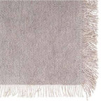 ATMOSPHERA Nappe à franges - 100% coton. Coloris disponibles : Blanc, Gris, Jaune, Beige, Rouge, Vert