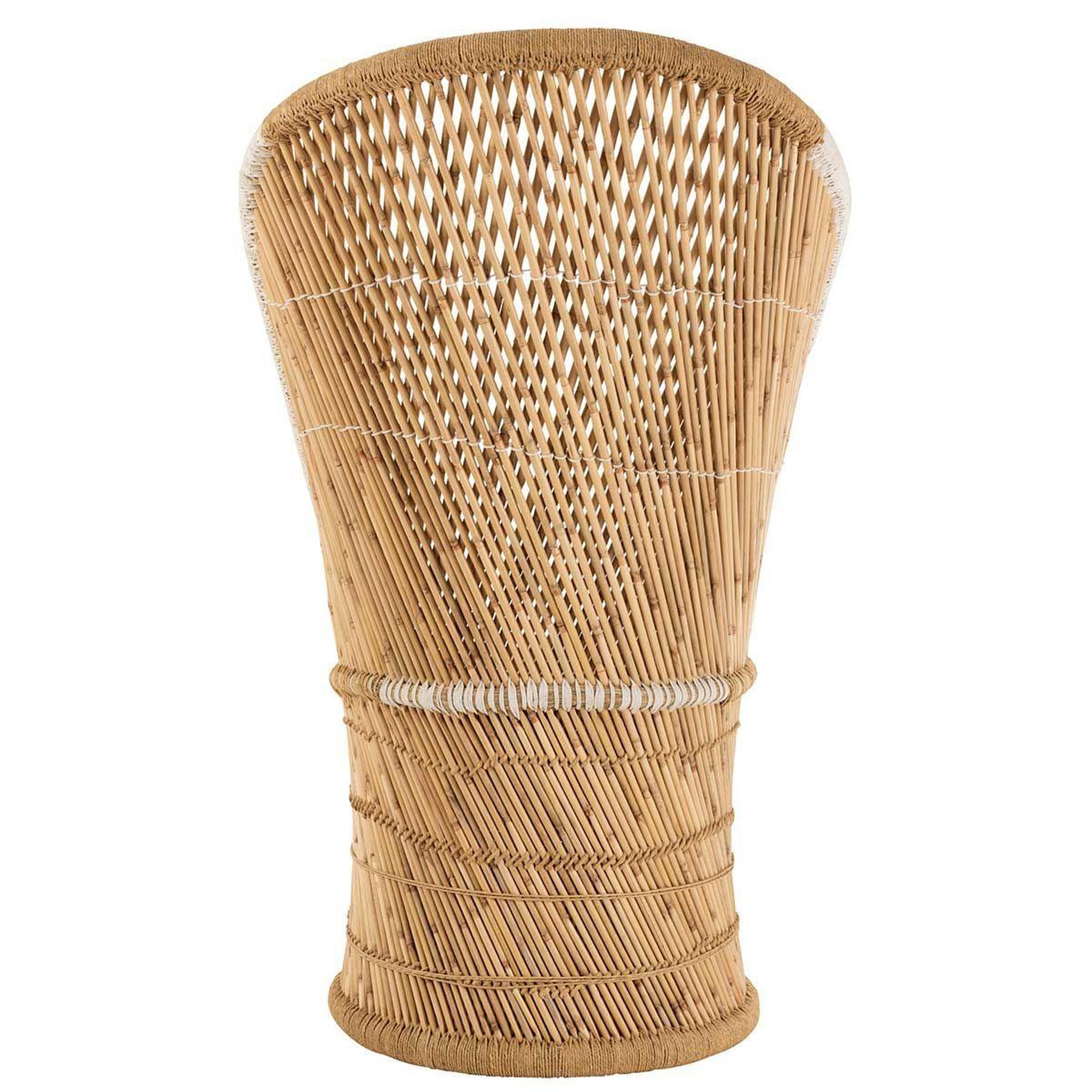Voir la diapositive 4 : J-LINE Fauteuil design en bambou  smocla  150cm naturel