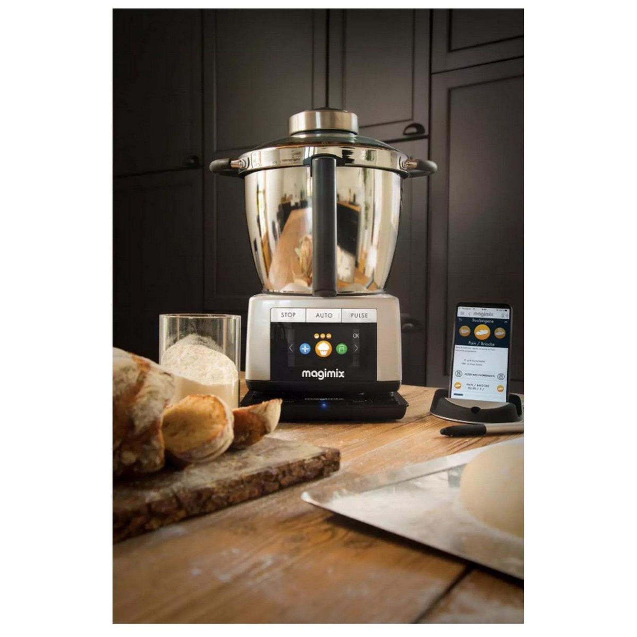 Voir la diapositive 4 : MAGIMIX Robot cuiseur multifonctions 3.8l + 3.6l 1800w inox - 18914
