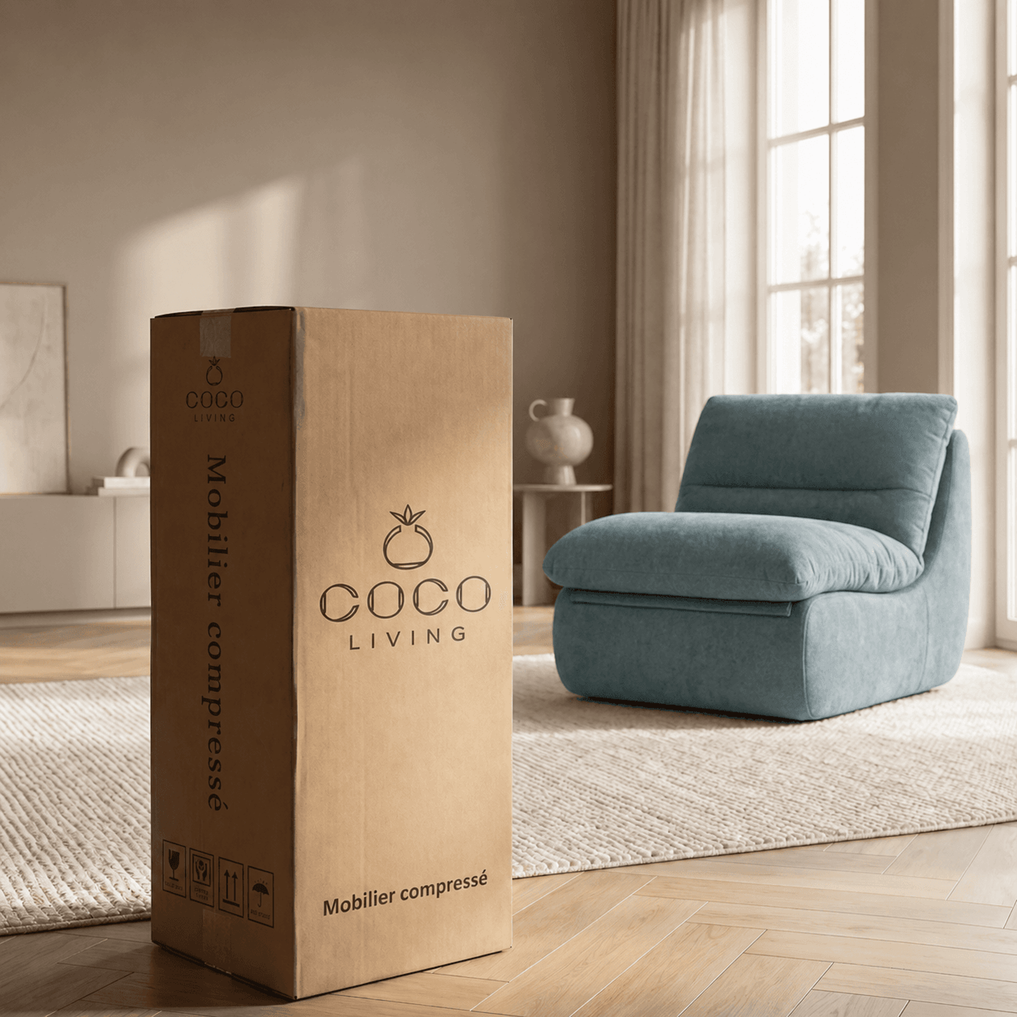 Voir la diapositive 3 : COCO LIVING Coco Living Fauteuil Nuvia