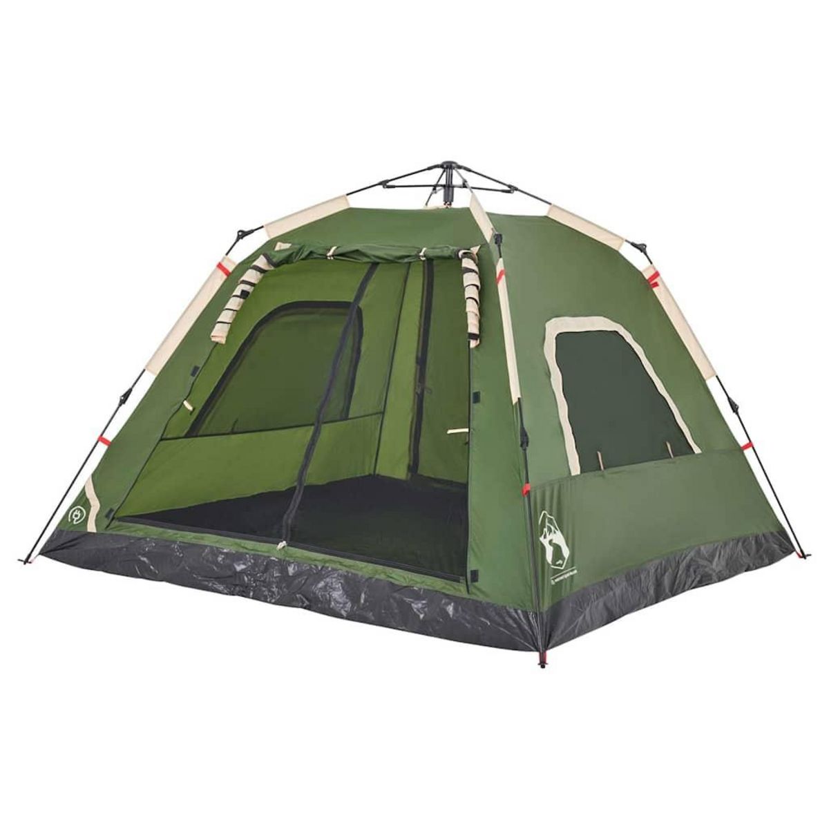 VIDAXL Tente de camping a dome 5 personnes vert liberation rapide