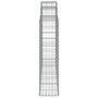 Voir la diapositive 5 : VIDAXL Paniers a gabions arques 25 pcs 200x30x120/140 cm Fer galvanise