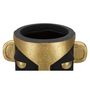 Voir la diapositive 2 : Paris Prix Vase Design Visage  Tribal  40cm Noir & Or