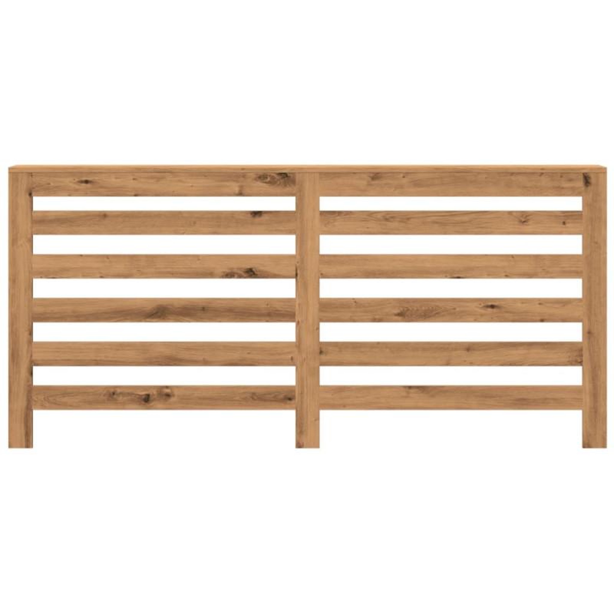 Voir la diapositive 3 : VIDAXL Cache radiateur chêne artisanal 175x20x82 cm bois d ingénierie