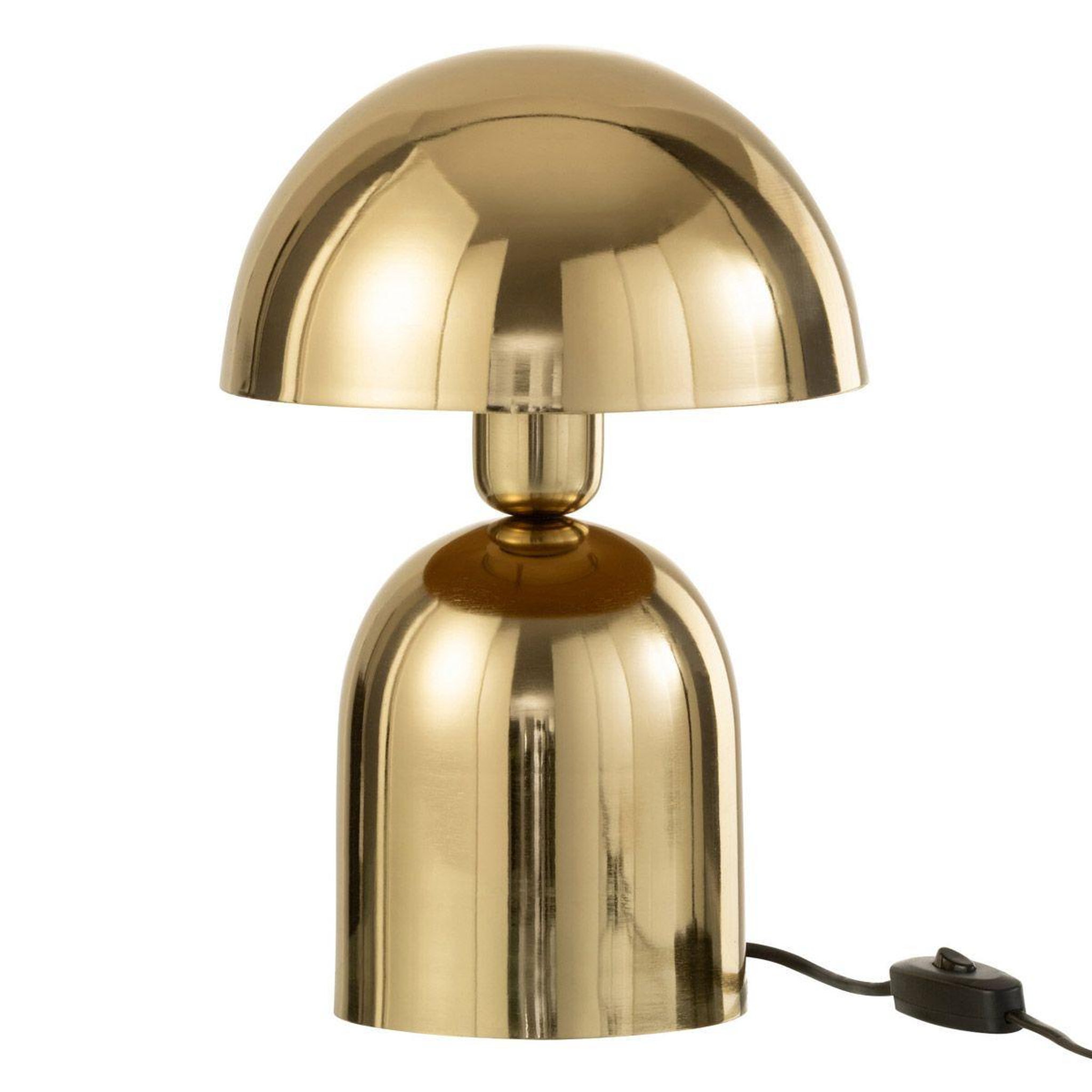 J-LINE Lampe à poser en métal  pearly  30cm or