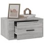 Voir la diapositive 5 : VIDAXL Tables de chevet murales 2 pcs Sonoma gris 50x36x25 cm