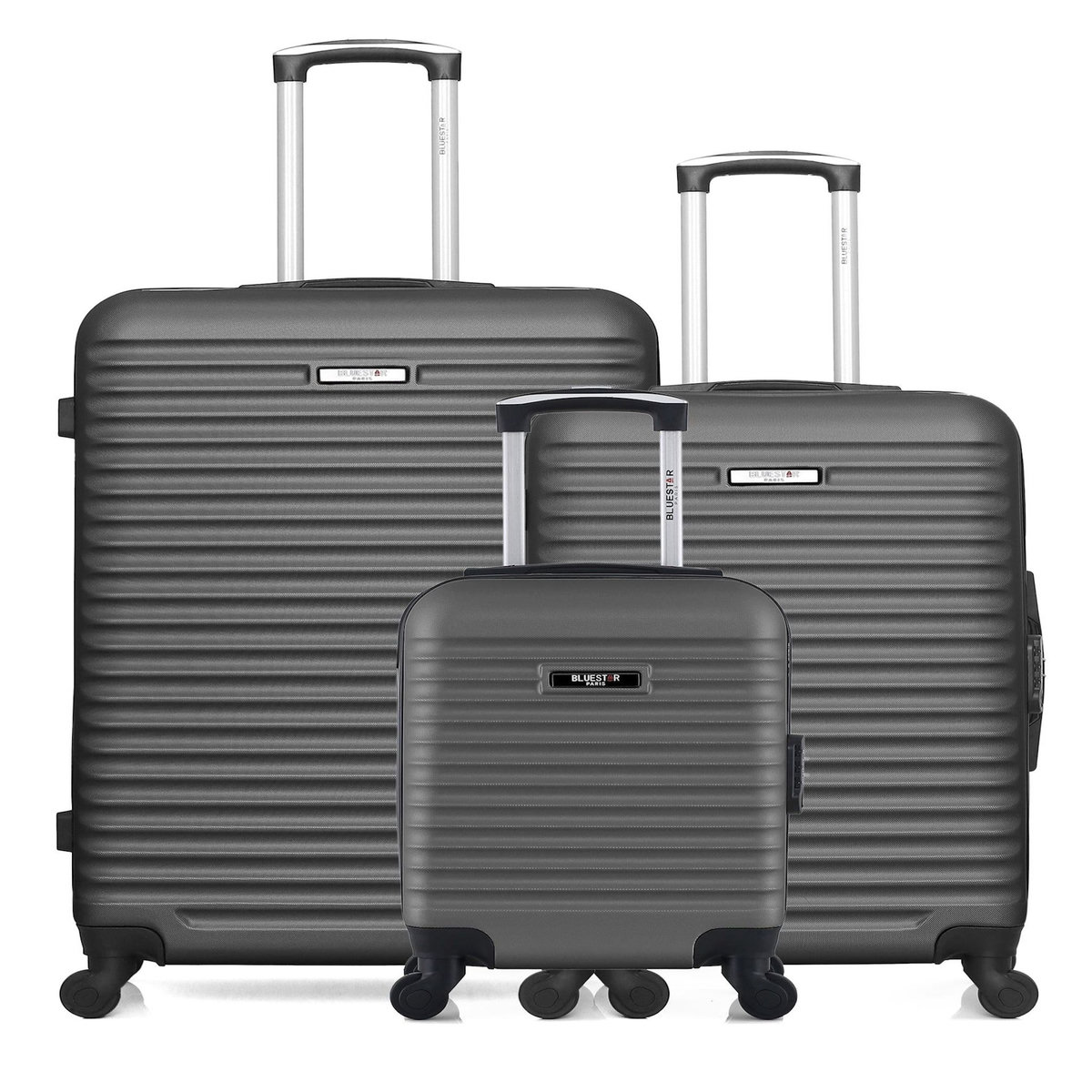 BLUESTAR Lot de 3 - Valises grand format, weekend et cabine XXS BRAZILIA