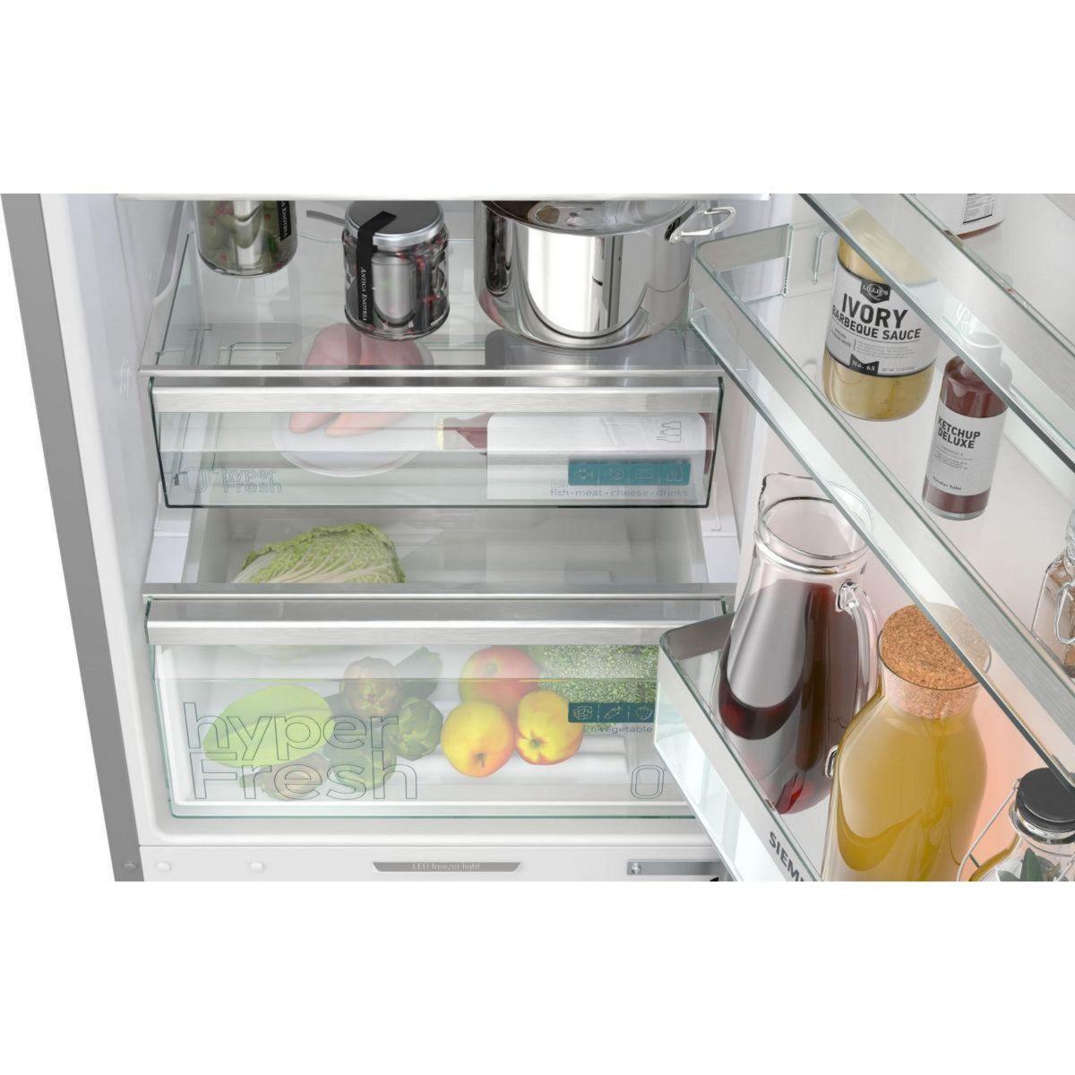 Siemens Réfrigérateur combiné KG39NAIAU iQ500, Tiroirs hyperFresh 0°