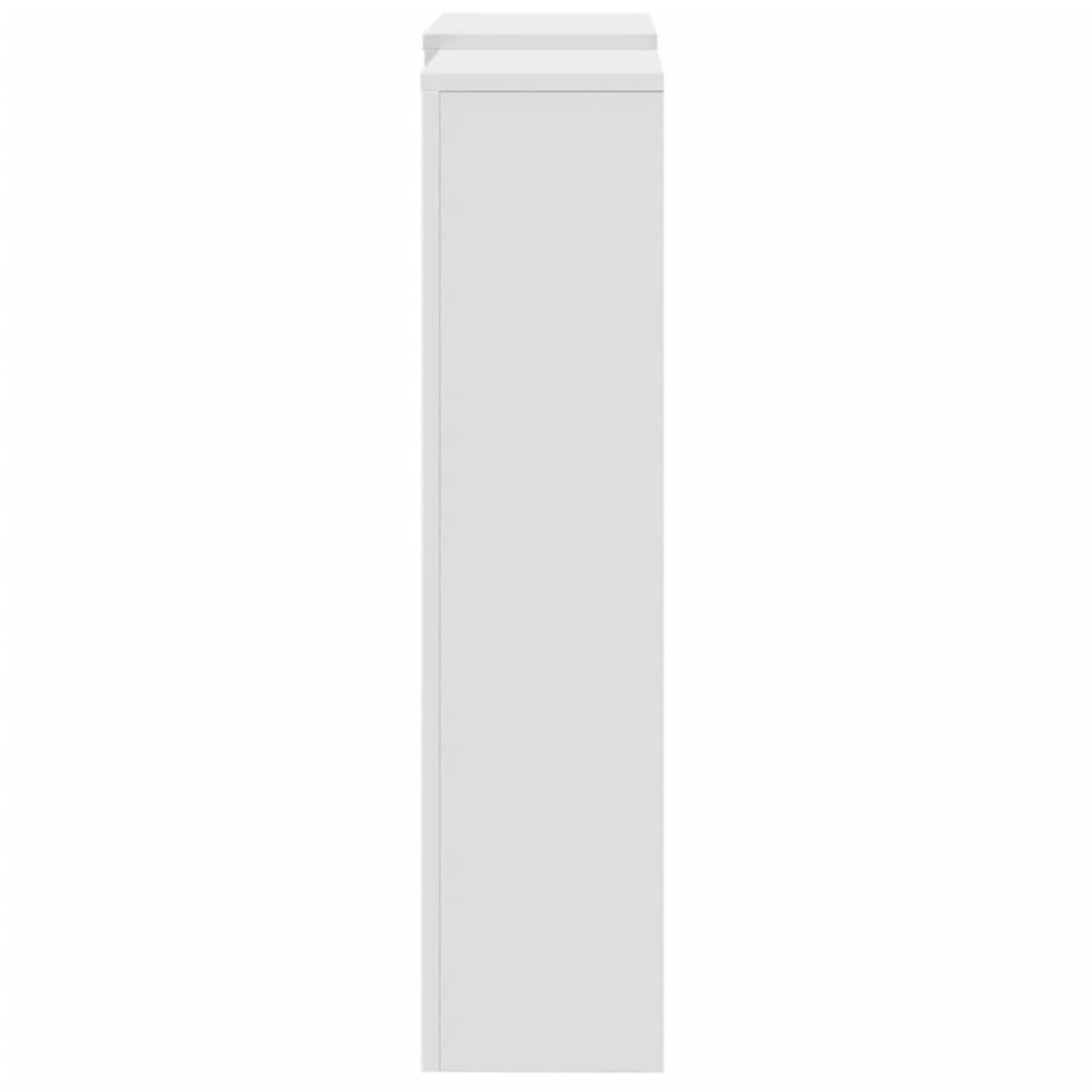 VIDAXL Cache-radiateur blanc 205x21,5x83,5 cm bois d'ingenierie